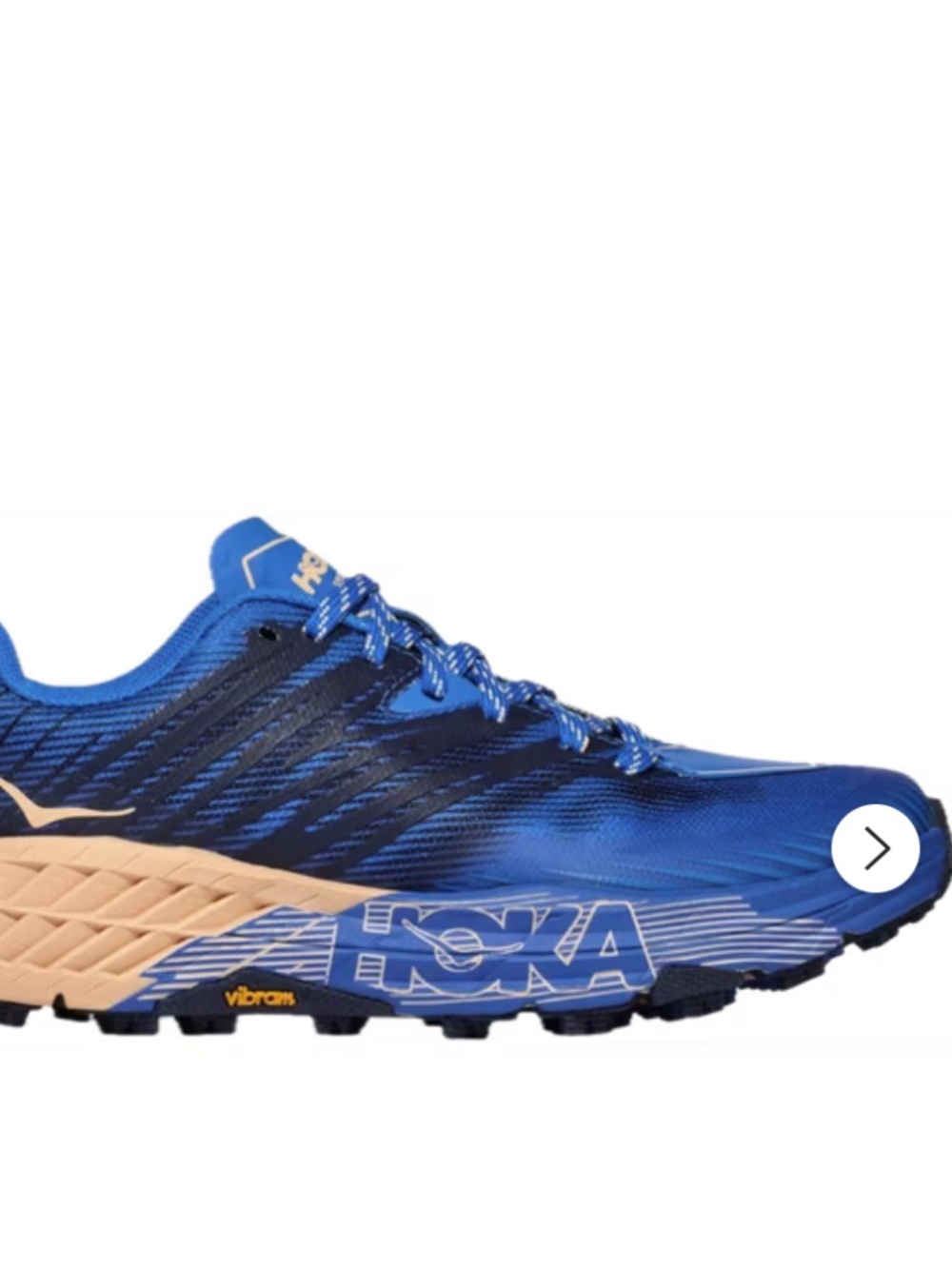 HOKA Speedgoat 4 Women's Blue Black Trail Running Shoes - 7.5